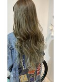 ロングヘアー ハイライトグラデーション