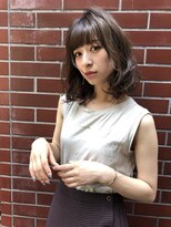 アフロディーテ 銀座(APHRODITE GINZA)&nbsp;黒髪/グレーベージュ/レイヤーロング/前髪パーマ/銀座