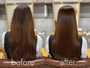 ナチュラル 古川店(Natural)の写真/縮毛矯正の経験がある方程、違いを実感できる魔法の縮毛矯正"ケアルーガ"お試しください☆