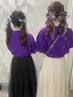 特殊なヘアアレンジ(リボン、フィンガーウェーブ等)　￥5,500