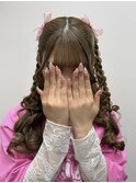 あみたらしリボンハーフツイン