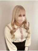 姫カット×ミルクティーベージュ【茶屋町】