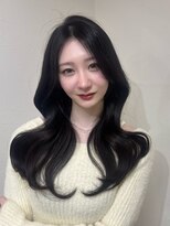 クレム 博多駅店(ChLem)&nbsp;顔まわりレイヤー 艶カラー 暗髪 韓国風 髪質改善 福岡美容室