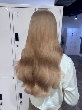 ペレ 栄店(PELE) ホワイトグレージュ/デジタルパーマ/チェリーブラウン/栄