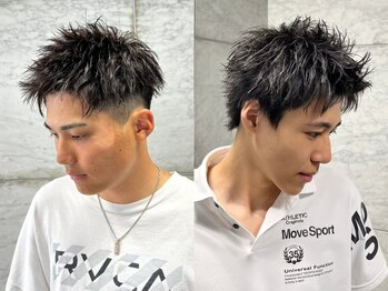 レブヘアー 河原町(LEVHAIR)の写真/【河原町徒歩1分】髪型から顔回りまでかっこよく!ヘアスタイルに合わせ整える眉カットもお任せ[京都河原町]