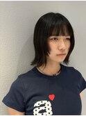顔まわりレイヤー/ボブウルフ