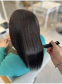 大人ツヤ髪ストレート