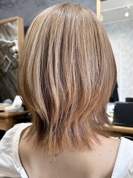 アルファ 我孫子店(alpha) ミルクティー/レイヤースタイル/ボブルフ/ 透明感カラー/我孫子