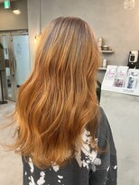 ルーシー(Lucy)&nbsp;【LUCY】ミルクティーグレージュ×オレンジ