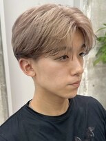 サンクマーケット 渋谷(cinq MARKET) 渋谷メンズカラーミルクティーベージュブラウンブリーチカラー◆