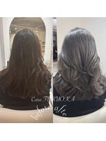 カラフクオカ 薬院駅前(Cara FUKUOKA)&nbsp;【ヘーゼルグレージュ&レイヤーカット】《福岡暗髪カラー》