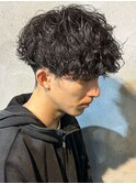 MEN’S HAIR/シャドウパーマ/刈り上げセンターパート/群馬高崎
