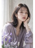 大人のクールフェミニンアイリスレイヤーボブ