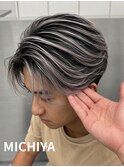 【筋感際立つ】シルバーバレイヤージュ