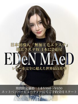 エデン メード(EDeN MAeD) 【無加工毛エクステ】ダブル羽エクステ