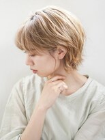 クシュ 所沢西口エミテラス前店(kusyu...) ハッシュカットグレージュデザインカラーツートンカラーブリーチ