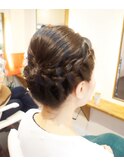 スッキリ可愛い編み込み