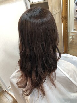 ハグエヴェック(HUG AVEC) ピンクベージュグラデーション