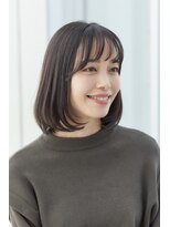 ミチオ ノザワ ヘアサロン ギンザ(Michio Nozawa HAIR SALON Ginza)&nbsp;ナチュラルボブ×シースルーバング【那須久美子】