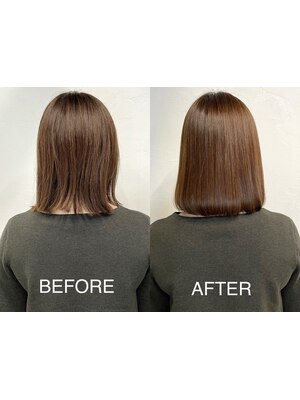 《髪質改善トリートメント＝酸性ストレート》髪の形状を改善するアイテムで縮毛矯正不要の自然なツヤ髪に◇