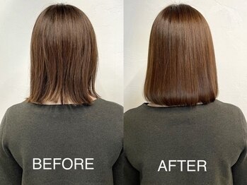 エイミー(amy.)の写真/《髪質改善トリートメント＝酸性ストレート》髪の形状を改善するアイテムで縮毛矯正不要の自然なツヤ髪に◇
