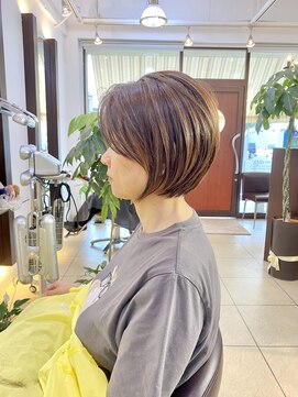ヘアアーク(HAIR arc) 前下りツーブロックショートボブ#奏の杜#京成大久保#京成津田沼