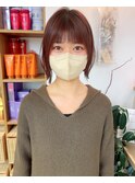 20代30代40代丸みショートボブマッシュ前下がりレイヤー