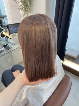 ヘアーメイクチック(HAIR MAKE CHiC) ふんわりベージュベージュカラーダブルカラー透明感カラー