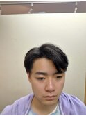 七三分け カルマショート ツーブロック バーバースキンフェード 
