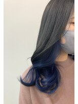 ラフ 原宿(L.a.a.g.f harajuku)&nbsp;ブルー インナーカラー @原宿