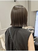 切りっぱなしボブヘア×グレージュヘア【銀座】片桐