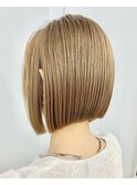 ハイトーンワンレングスボブ【恵比寿romp藤巻】【ショートボブ】