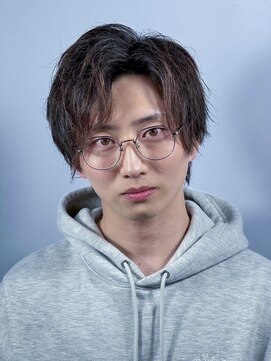 ヒロギンザ 青山店(HIRO GINZA) ハイライト/マッシュパーマ/ウルフ/アッシュブラック/波巻き