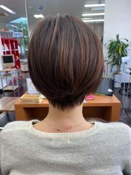 ファイン 美容室 深川店(FINE) 小顔補正立体カット×ナチュラルショート 10代20代30代40代50代