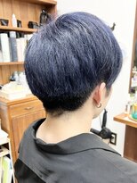 ヘアーウィンクルム(HAIR VINCULUM) ネイビー×ツーブロマッシュ