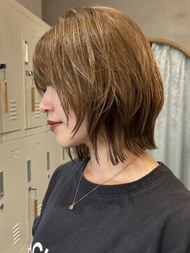 ロンドアジュール 横浜(Lond azur) グランマッシュ/オリーブグレー/ショート/ヘイリーボブ/前髪