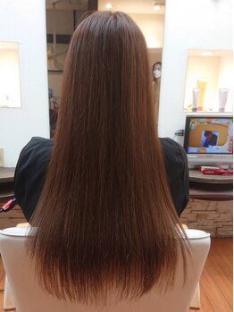 ヘアーズ スウィッシュ(hair's Swish)の写真/ダメージレスにこだわった施術で、自然な仕上がりの柔らかな質感を叶える♪朝のお手入れも簡単に◎