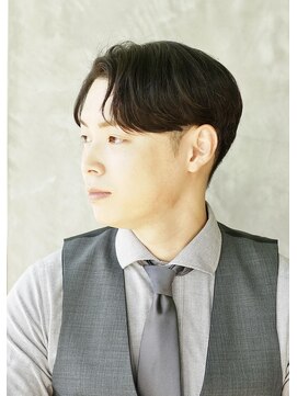 にもう ダークアッシュ ニュアンスパーマ 韓国マッシュs9