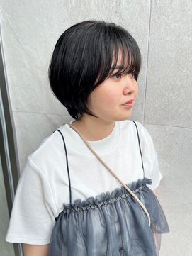 トップヘアーテラス(TOPHAIR TERRACE) 艶感◇ふんわりショート×黒髪
