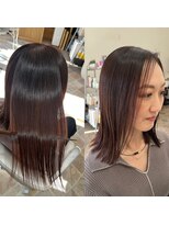 フリーダム(FREE-DOM) 透明感と艶！髪質改善×縮毛矯正で叶える、柔らか外ハネスタイル
