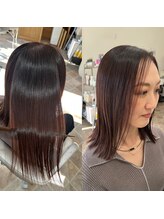 フリーダム(FREE-DOM) 透明感と艶！髪質改善×縮毛矯正で叶える、柔らか外ハネスタイル