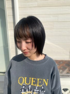 アーチ(arch) 切りっぱなしボブウルフ