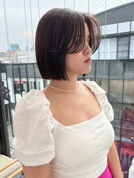 ロンド ボーイ 表参道(Lond BOY) ブリーチなしチェリーブラウン髪質改善縮毛矯正酸性ストレート