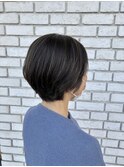 30代40代大人かっこいいグレージュハイライト×ショート