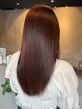 イーラヘアー(ERA HAIR) 艶カラー透明感ピンクバイオレットナチュラルストレートロング