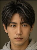 メンズハイライトバレイヤージュメッシュ