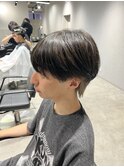 ラウンドマッシュミニウルフインナーミルクティーベージュカラー