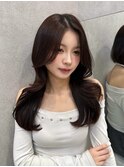 ●韓国レイヤーカットで作る大人上品なくびれヘア/銀座