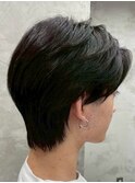 MEN’S HAIR/ブルーブラック/フェザーパーマ/ハイライト