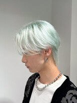 エゴ 池袋(EGO)&nbsp;毛流れセンターパート/薄水色/ペールブルー